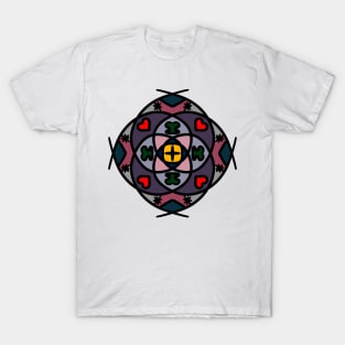 Retro Heart Mandala T-Shirt